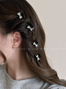 Elegant Small Butterfly Knot Rhinestone Hair Clip Womens New 2025 Shark Tail Hair Clip Fashionable Half Updo Hair Accessories