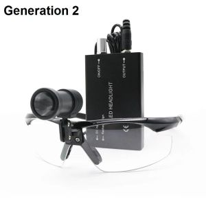 3/5W Dental LED Headlight for Surgery-Rechargeable Lightweight Headlamp with Safety GlassesLithium Battery for Dentists&Clinics