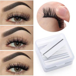40Pcs/Box Reusable Self-Adhesive False Eyelashes Jelly Glue Strip Eyelash Extension Glue-Free Lash Adhesive Tape Makeup Tools