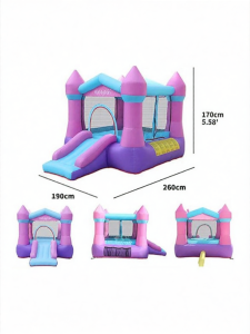 Small Home Use Bouncy Castle with Slide and Ball Pool