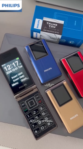 Điện thoại PHILIPS Gập sang trọng Loa Siêu To Màn hình lớn 2.8 Inch Pin Khủng chờ 50 ngày