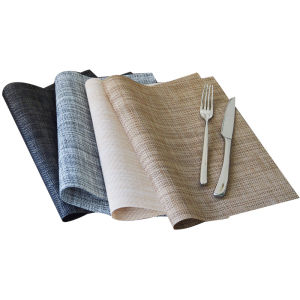 Simple Flax Imitation Insulating Japanese Nordic Style Elegant Table Mat