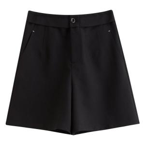 DUSHU | Contrast Color High Waist Retro Short Pants