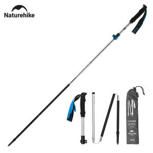 NatureHike | Naturehike Trekking Poles Ultralight Folding 1Pcs Walking Cane Portable Aluminum Hiking Telescopic Stick Camping Walking Stick