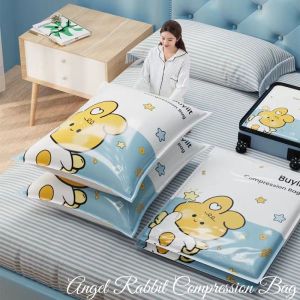 Vacuum Bag Pakaian Plastik /Angel Rabbit Compression Bag/Vacum Plastic Bag Travel/Penvimpanan perjalanan Vakum Baju