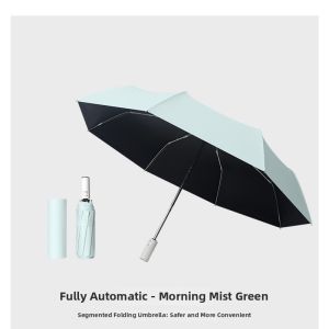 Automatic UV Protection Compact Safety No Bounce Back Sun and Rain Umbrella