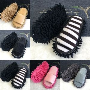 Ninail【Ready Stock】Lazy Mop Slippers House Cleaning Brush Floor Washable Microfiber Cleaning Floor Dusting Slippers Detachable Mopping Shoes Household Floor Cleaning Tools