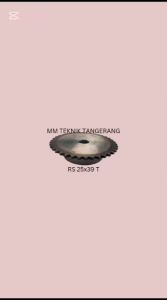 Sprocket RS 25 x 39 T Gear Rantai Single Gir gigi Z 39T RS25 -1 25Z39 25X39T 25-1 tipe B RS-25x39T