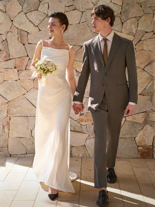 Wedding Groom Suit Brown Tuxedo Four Seasons