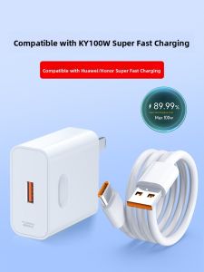 Super Fast Charger KY66W 6A Data Cable Huawei Honor Mate70Pro P60 P50 Nova13 Compatible Mobile Phone Charger Set High Speed Charging
