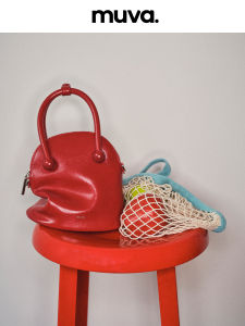 MUVA Original Womens Handbag New 2024 Urban Minimalist Style Single Shoulder Crossbody Tote Soft Cowhide Split Leather Zipper Closure