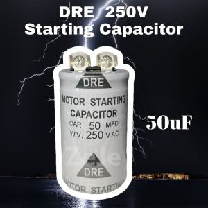 DRE 50 uF 125V STARTING CAPACITOR Made in Taiwan | ZeJe