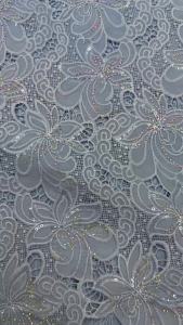 African Cord Lace Fabrics 5 Yards 2026 High Quality Nigerian Guipure Sequins Beaded Lace Fabric For Women Wedding Dresses