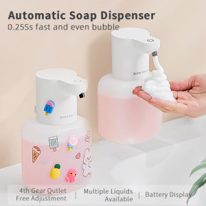 New Wall Mounted Automatic Soap Dispenser Foam Smart Hand Washing Machine 500ml Liquid Rechargeable Bathroom Induction Sensor