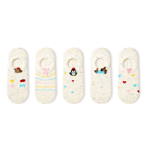 PRIMEET | Summer Lightweight Cartoon Cotton Mesh No-Slip Ankle Socks