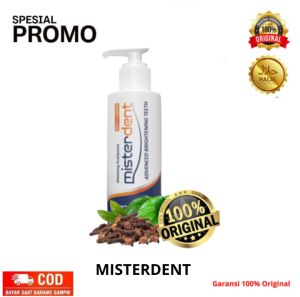 Misterdent Brightening Odol pemutih dan penghilang karang gigi
