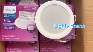 Đèn LED âm trần Philips Meson IO chống chói 9W lỗ khoét trần 100mm
