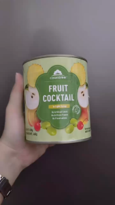 COUNTREE - Lon 820g - TRÁI CÂY HỖN HỢP NGÂM NƯỚC ĐƯỜNG Fruit Cocktail in Light Syrup