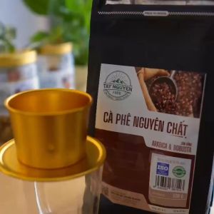 Cà phê rang xay nguyên chất Tây Nguyên Tây Nguyên Food - Việt Nam bịch 500g/1kg