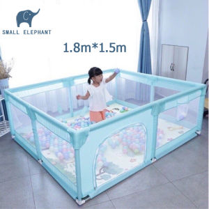 CHUNZHIHE คอกกั้นเด็ก รั้วเด็ก คอกเด็ก ระบายอากาศ มีประตู กั้นเด็ก แข็งแรง ฟรีลูกบอลทะเล สูง 60cm คอกกั้นเด็กตาข่าย