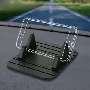 1pc Universal Silicone Car Dashboard Phone Mount - Anti-Slip Multi-Angle Holder for iPhone Samsung & More Strong Adsorption & Ergonomic Design for Safe Navigation