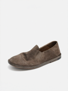 dreambox | Retro Washed Thin Soft Leather Slip-On Loafers