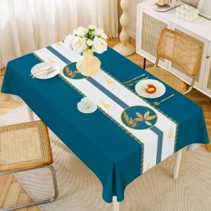 MILLZA 4/6/8 Seater Waterproof PVC Table Cloth Cover HD Sparkle Design 140X140 140X180 140X220 Aesthetic Tablecloth