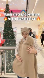 Blanket On The Go Selimut Bayi Clip On Penutup Menyusui 3in1 Diamond Knit Polos Premium QYO-QYO