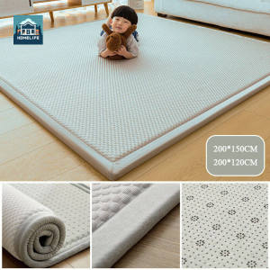 Tatami Cooling Mat Summer Mattresses Floor Mat Foldable Soft Breathable Household Bedrooms Floor Pad