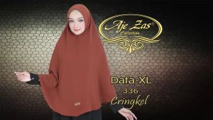 Khimar Hijab Intan Daily Pet Antem Kode DAFA-XL Bahan Kringkel Airflow Premium By Ory AjeZas Collec