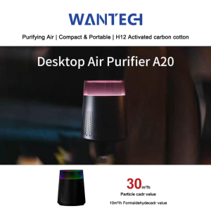 【SG Stock】Air Purifier HEPA-13 Filter to Remove Formaldehyde Mini Car Air Purifier