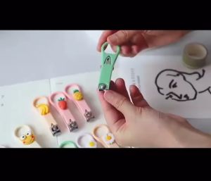 BabyShop-C957 Gunting Kuku Mini Karakter 3D Lucu dengan Gantungan Praktis / Nail Clipper / Jepit