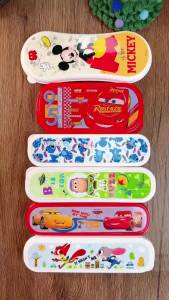 Bộ Dao Kéo Bằng Thép Không Gỉ Disney Lightning McQueen 3 Món - Combo Thìa Nĩa Dành Cho Người Hâm Mộ Quà Tặng Tiệc Tùng Cấp Thực Phẩm