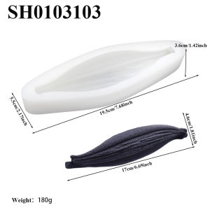 1 or 10-Cell Vanilla Pod Design Food Grade Silicone Chocolate Mould Kitchen Bakeware Silicone Mousse Cake Mold Dessert Tools