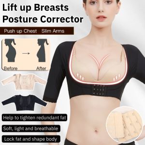 Push-Up Posture Corrector Shapewear Women Chest Support Belt Adjustable Shoulder Back Brace Prevent Humpback