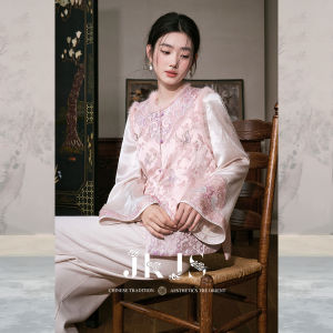 JK＆JS | Outerwear Winter New Chinese Style Wool Filled Warm Coat with Mink Fur