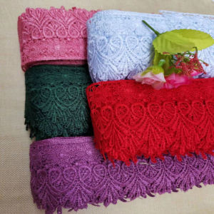 1/3 Yarda De Encaje De Ganchillo Bordado Hermoso De 8 cm De Ancho Cinta De Encaje Para Manualidades Encaje Para faldón De Cama