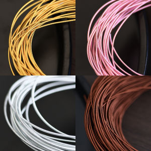 Handmade DIY Embroidery Materials Brooch Pin Jewelry Accessories round Silk Hard Silk 1mm French Embroidery Edging Silk