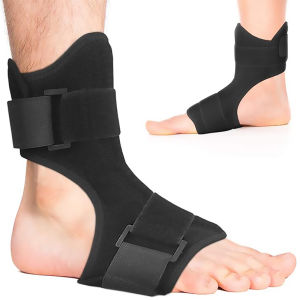 Adjustable Foot Drop Orthosis Plantar Fasciitis Night Splint for Right or Left Foot Support Arthritis Drop Foot Corrector Heel Calf Stretcher