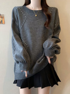 Stylish Design Loose Knit Sweater