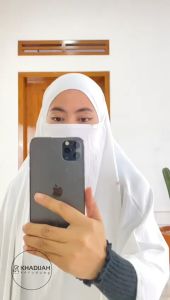 TOF Jilbab Khimar Syari French Jumbo Crinkle Airflow Adem Lembut Nour