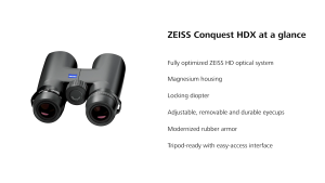 ZEISS 10x42 Conquest HDX Binoculars