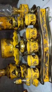 Bộ thờ thần Tài đầy đủ bằng sứ Kim Sa 3D