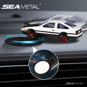 SEAMETAL AE86 Car Drift Ornament Dashboard Drifting Rotating Realistic Vehicle Model Mount Automotive Interior Decoration