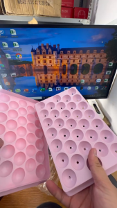 Khay đá tròn khuôn làm đá có nắp đậy thông minh hình viên bi 33 viên