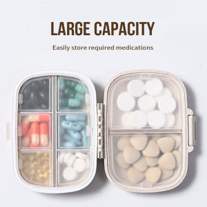 Portable Small Medicine Box Three Meals a Day Sealed Moisture-proof Seven Days a Week Carry-on Drugs Drug Sub-packaging Storage