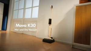 Mova K30 Wet & Dry Vacuum Cleaner | Floor Washer | 18000Pa | 180° Lie-Flat Reach | 60°C Hot Air Drying