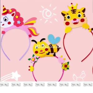 Mainan Anak Perempuan - Bando Anak Perempuan - Mainan Diy - DIY Bando Binatang Flanel Kerajinan Mainan Edukasi Prakarya Art Craft - 236-Diy Bando Binatang