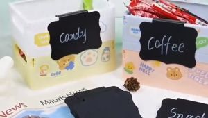 10 Unit Label Harga Klip Papan Tulis: Tanda Pemegang Label untuk Rak Makanan Tempat Sampah dan Rak