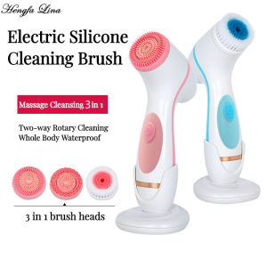 Máy Làm Sạch Bằng Sóng Siêu Âm Bàn Chải Làm Sạch Bằng Điện Máy Mát Xa Mặt 3 Trong 1 Bàn Chải Làm Sạch Xoay Bằng Sóng Âm Dụng Cụ Loại Bỏ Mụn Đầu Đen Điện